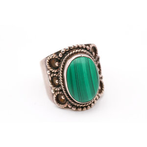 * Sterling Malachite Ring * Sterling Malachite Ring