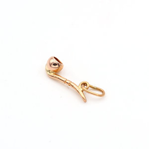 * Tobacco Pipe 18k Yellow Gold Charm