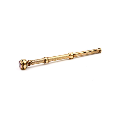 Antique Albert Bagley Combination Dip Pen and Retractable Pencil in a Gold Tone Antique Albert Bagley Combination Dip Pen and Retractable Pencil in a Gold Tone