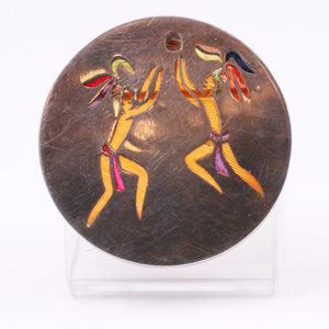 * Sterling Pluma Azteca Pin