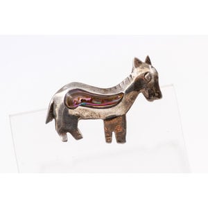 * Sterling Abalone Donkey Pin