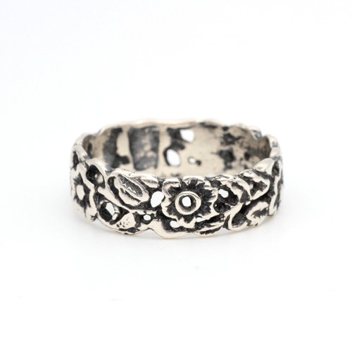 * Floral Sterling Band (12) * Floral Sterling Band (12)