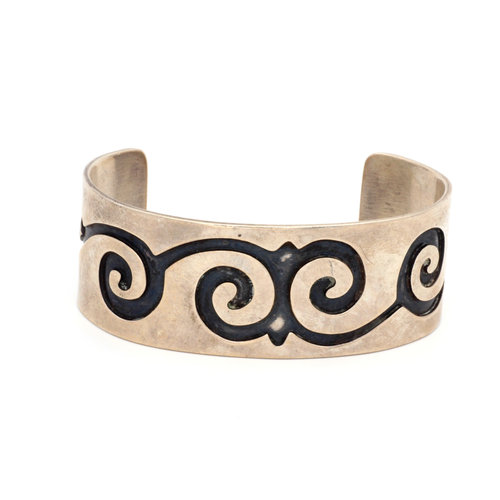 * Sterling Silver Tribal Waves Cuff