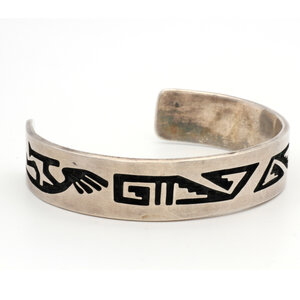 * Southwest Style Sterling Kokopelli Cuff