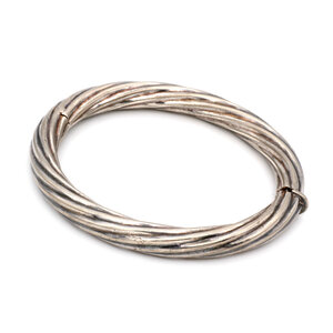 * Italian Hinged Sterling Bangle