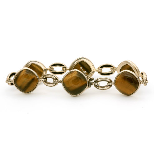 * Sterling Silver Tigers Eye Bracelet