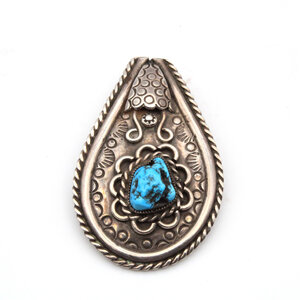 Sterling Turquoise Nugget Pendant Sterling Turquoise Nugget Pendant