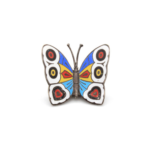 Sterling Enamel Butterfly