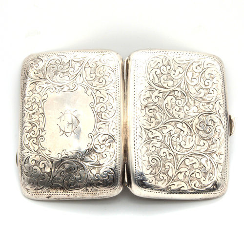 Sterling Birmingham Cigarette Case