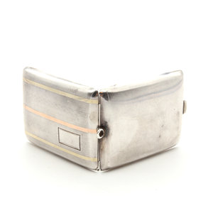 2.5 inch Sterling Case Gold Accents
