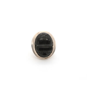 Sterling Scarab Onyx Ring Sterling Scarab Onyx Ring