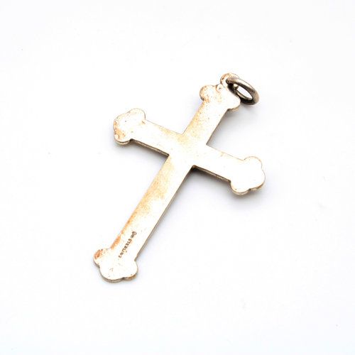 Sterling Turquoise Cross Pendant