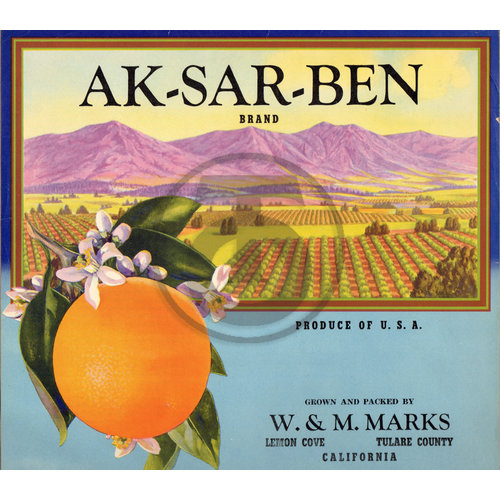 AK-SAR-BEN W & M Marks Tulare