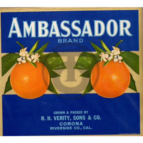 Ambassador Brand R H Verity Sons & Co Corona