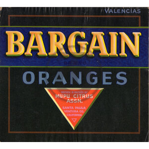 Bargain Oranges Mupu Citrus Assn Bargain Oranges Mupu Citrus Assn