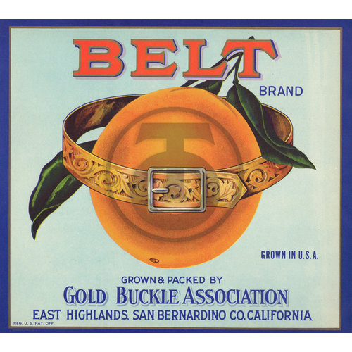Belt Brand Gold BUckle Association San Bernardino
