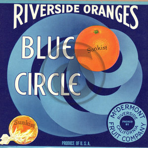 Blue Circle Riverside Oranges McDermont Fruit Co