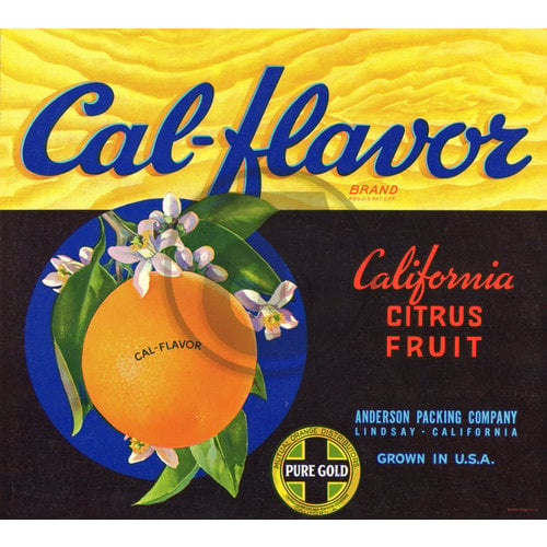 Cal-Flavor Brand California Citrus Fruit Anderson Packing Co