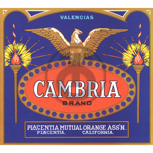 Cambria Brand Valencias Placentia Mutual Orange Assn