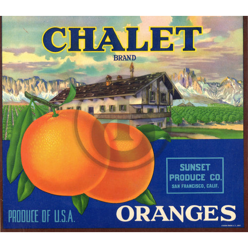 Chalet Brand Oranges Sunset Produce CO