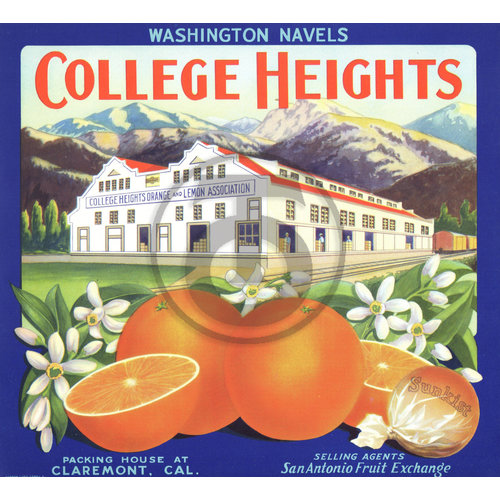 College Heights San Antonio Fruit Exchange Claremont CA