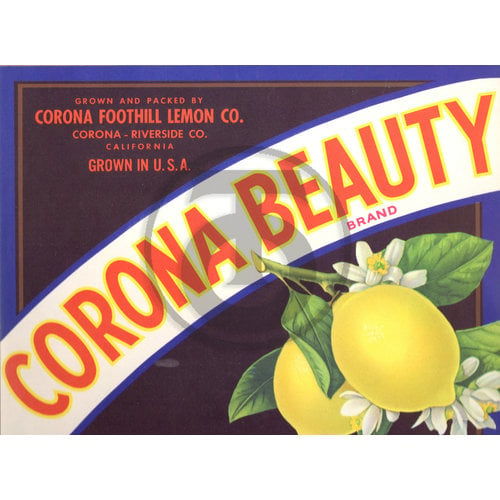 Corona Beauty Brand Corona Foothill Lemon Co