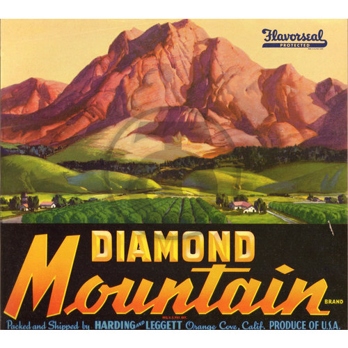 Diamond Mountain Brand Harding and Leggett Orange Cove