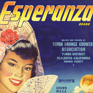 Esperanza Brand Yoruba Orange Growers Association Placentia CA