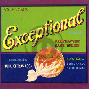 Exceptional Brand All That The Name Implies Mupu Citrus Assn Santa Paula
