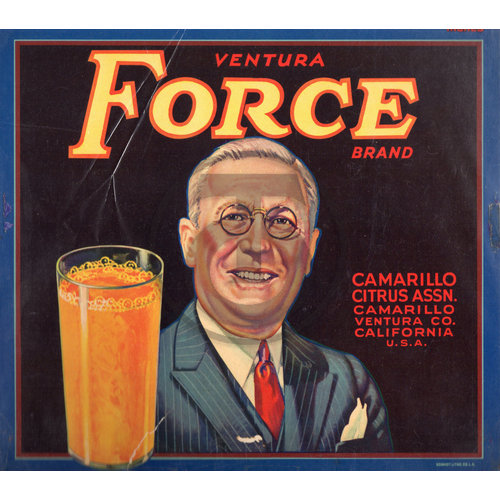 Force Brand Camarillo Citrus Assn Ventura CA Force Brand Camarillo Citrus Assn Ventura CA
