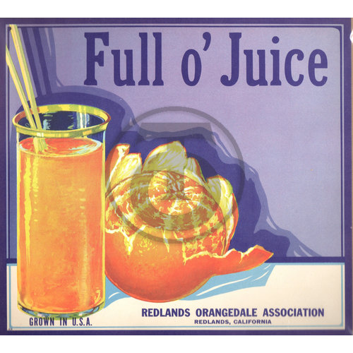 Full o' Juice Redlands Orangedale Assn