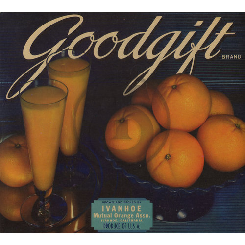 Goodgift Brand Ivanhoe Mutual Orange Assn