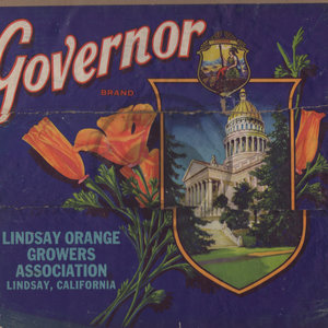 Governor Brand Lindsay Orange Growers Association