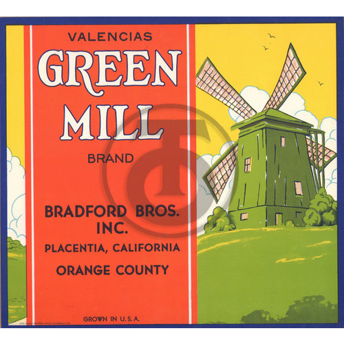 Green Mill Brand Valencias Bradford Bros Inc Placentia CA