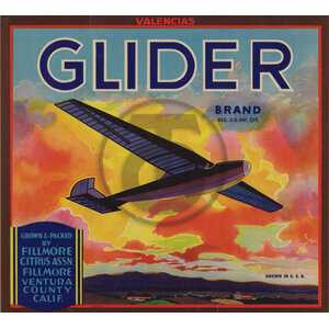 Glider Brand Fillmore Cirrus Assn Fillmore Ventura County Glider Brand Fillmore Cirrus Assn Fillmore Ventura County