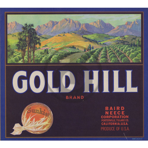 Gold Hill Brand Blair Neece Corporation Porterville Tulare Co