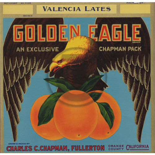 Golden Eagle Brand An Exclusive Chapman Pack Valencia Lates Charles C Chapman Fullerton