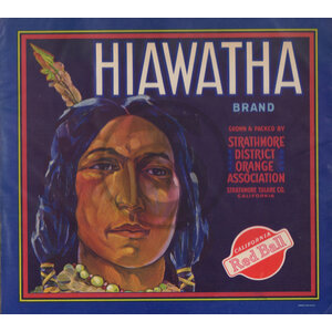 Hiawatha Brand Red Ball Strathmore District Orange Assn