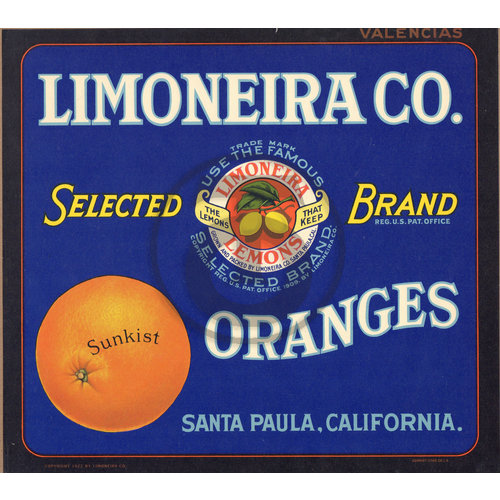 Limoneira Co Lemons Sunkist Oranges Selected Brands Santa Paula CA