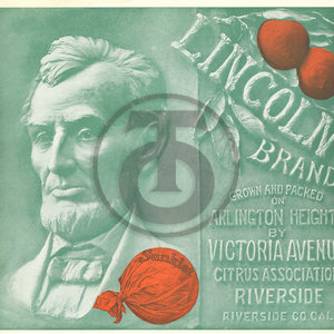 Lincoln Brand Sunkist Arlington Heights Victoria Avenue CItrus Assn Riverside CA