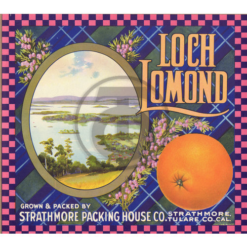 Loch Lomond Strathmore Packing House Co Tulare Co CA