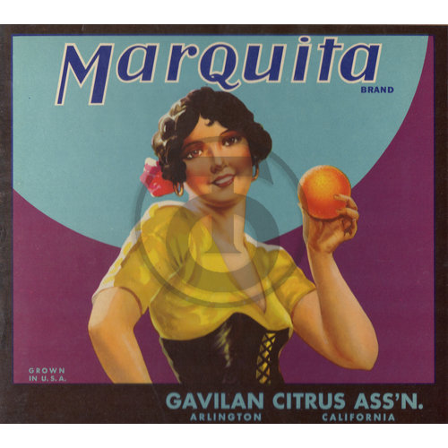 Marquita Brand Gavilan Citrus Assn Arlington CA