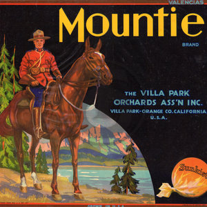 Mountie Brand Sunkist The Villa Park Orchards Assn Inc Orange Co CA