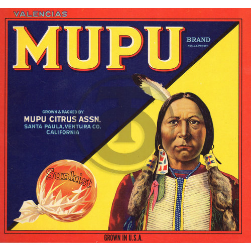 Mupu Brand Mupu Citrus Assn Santa Paula, CA