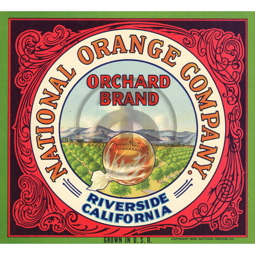 National Orange Company Orchard Brand - Sunkist