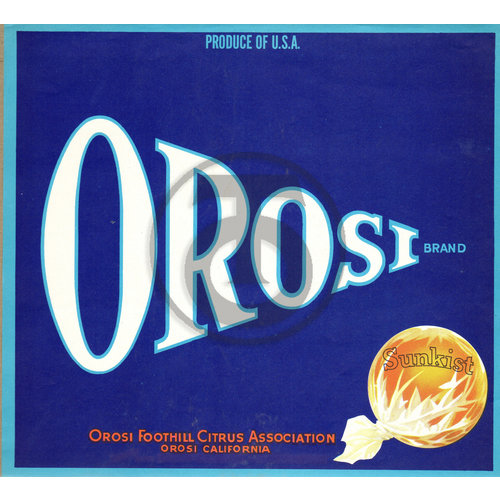 Orosi Brand - Sunkist
