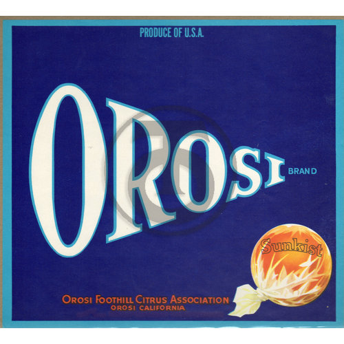 Orosi Brand - Sunkist