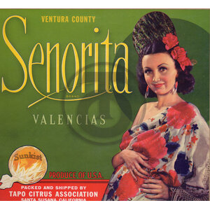 Senorita Brand Valencias - Ventura County
