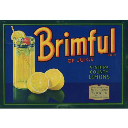 Brimful of Juice Brand Lemons Brimful of Juice Brand Lemons