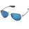 Costa Costa Loreto 21 Palladium Silver Metal Frame w/ Gray Blue Mirror 580P Lens